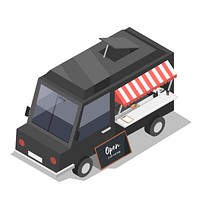 Vector of food truck service icon
