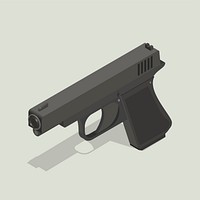 Vector image of gun icon