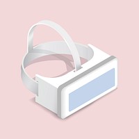 Vector image of virtual reality goggle icon