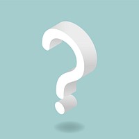 Vector image of question mark icon