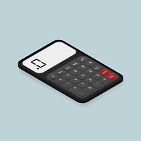 Vector image of calculator icon