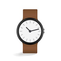 Vector of leather watch icon