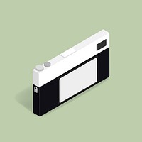 Vector of vintage camera icon