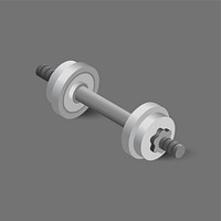 Vector icon of dumbbell icon