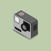 Vector icon of vintage camera icon