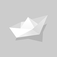 Vector of paper boat icon