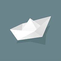 Vector of paper boat icon