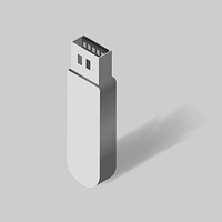 Vector of usb flash drive icon