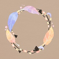 Boho dreamcatcher frame psd overlay