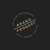 Brand product logo badge design