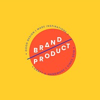 Brand product logo badge design