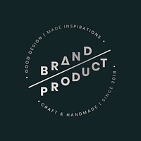 Brand and product badge design vector