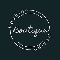 Boutique fashion design logo badge design