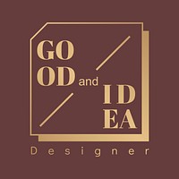 Good idea logo badge design vector