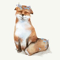 Illustration of a baby fox