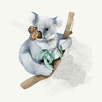 Illustration of a baby koala