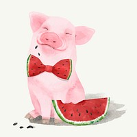 Illustration of a piglet