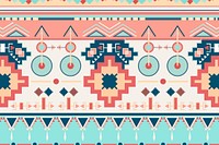 Seamless ethnic pattern background vector