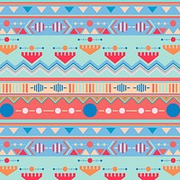 Aesthetic tribal pattern background, ethnic vector, pastel design