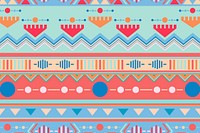 Aesthetic tribal background, seamless pattern vector, pastel fabric