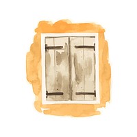 Illustration of window water color style