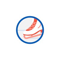 Illustration of ice skating icon