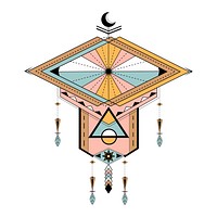 Dreamcatcher styled vectors on background