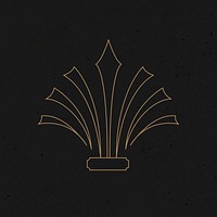Gold ornament vector vintage style