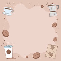 Coffee shop Instagram post background psd