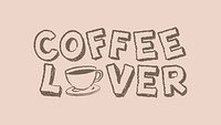 Coffee lover wallpaper background psd