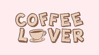 Coffee lover wallpaper background vector