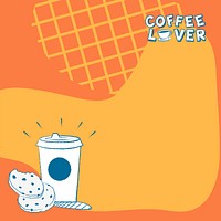 Coffee Instagram post background psd