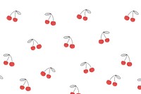 Cherry background desktop wallpaper, cute vector