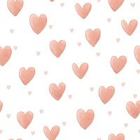 Heart background psd, cute seamless pattern design