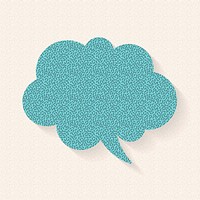 Announcement speech bubble vector design, paper pattern design