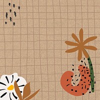Aesthetic flower background grid pattern | Premium PSD - rawpixel