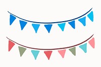 Party garland decoration sticker vector