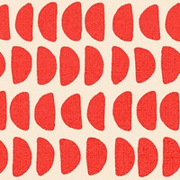 Geometric pattern, fabric vintage background vector in red