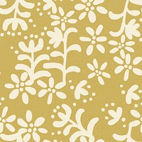 Floral pattern ethnic background, vintage block print design 