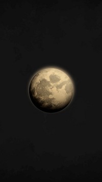 Galaxy moon iPhone wallpaper, black space background vector