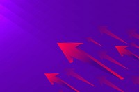 Purple arrow background, modern border, technology concept psd