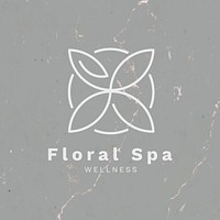 Spa logo template health and wellness business branding design vector