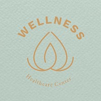 Spa logo template health and wellness business branding design vector