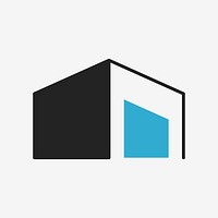 Building icon, architecture symbol flat design vector illustration