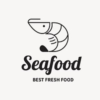 Restaurant logo, food business template for branding design vector