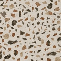 Terrazzo background, aesthetic earth tone design vector