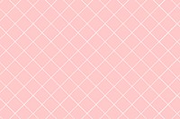 Cute pink background, grid pattern, pastel minimal design vector