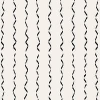 Wavy lined pattern background, black doodle vector, simple design