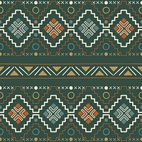 Ethnic pattern background, colorful seamless Aztec design, vector