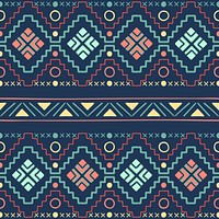 Tribal seamless pattern background, colorful Aztec design, psd